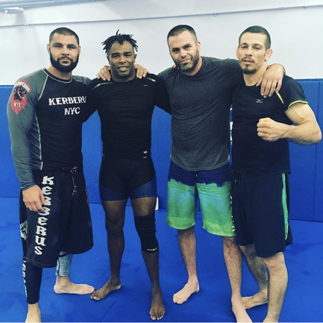 Training in the blue basement at Renzo Gracie NYC